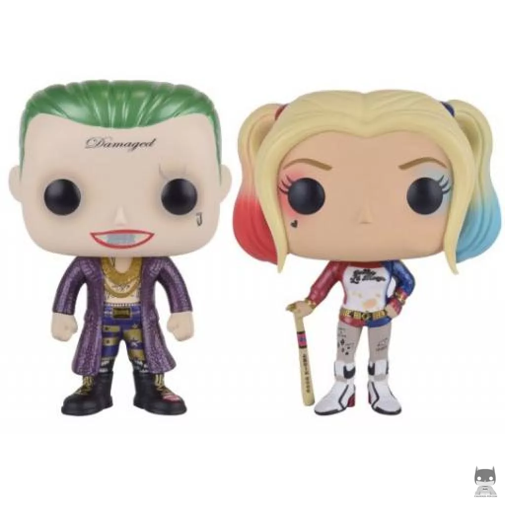 Figurine Funko POP The Joker & Harley Quinn (Metallic) (Suicide Squad)