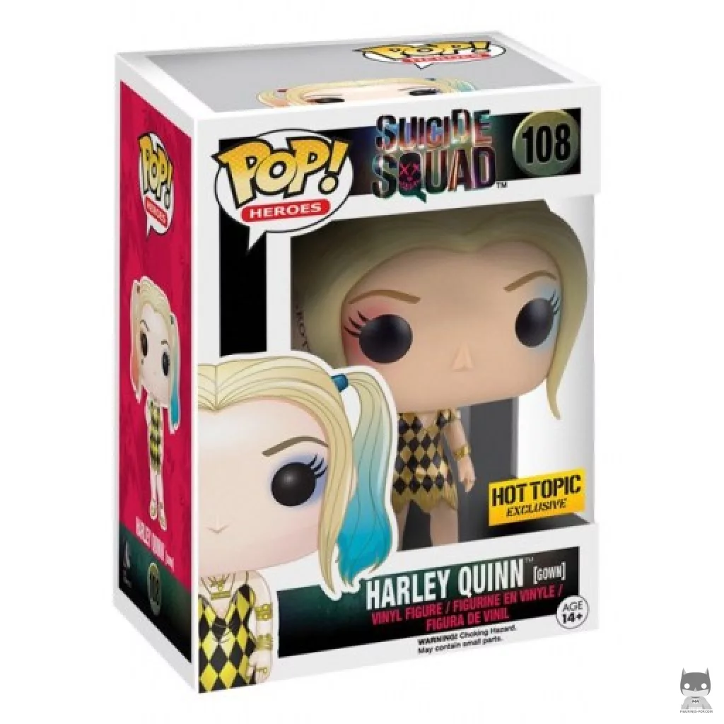 Figurine Funko POP Harley Quinn en Robe avec boîte
