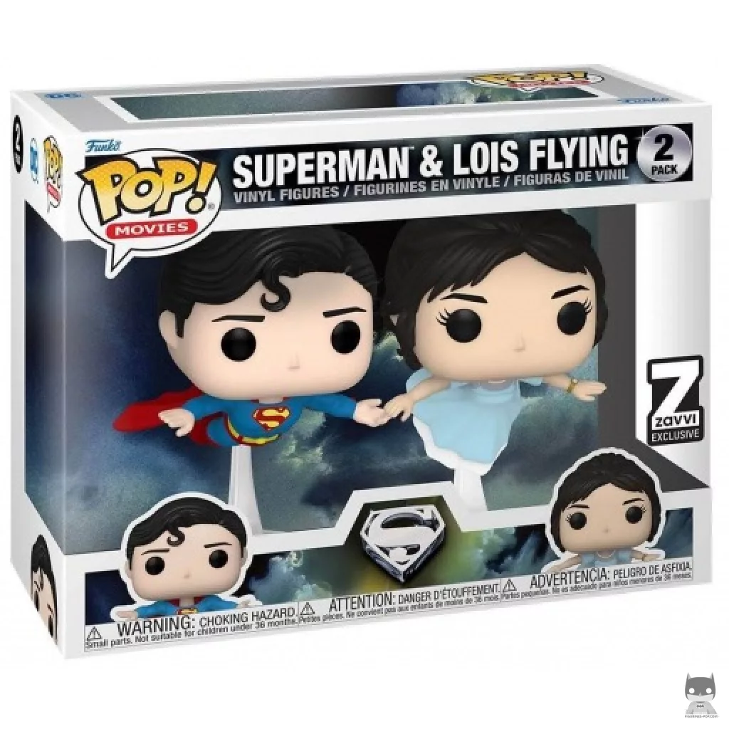 Figurine Funko POP Superman & Lois qui volent avec boîte