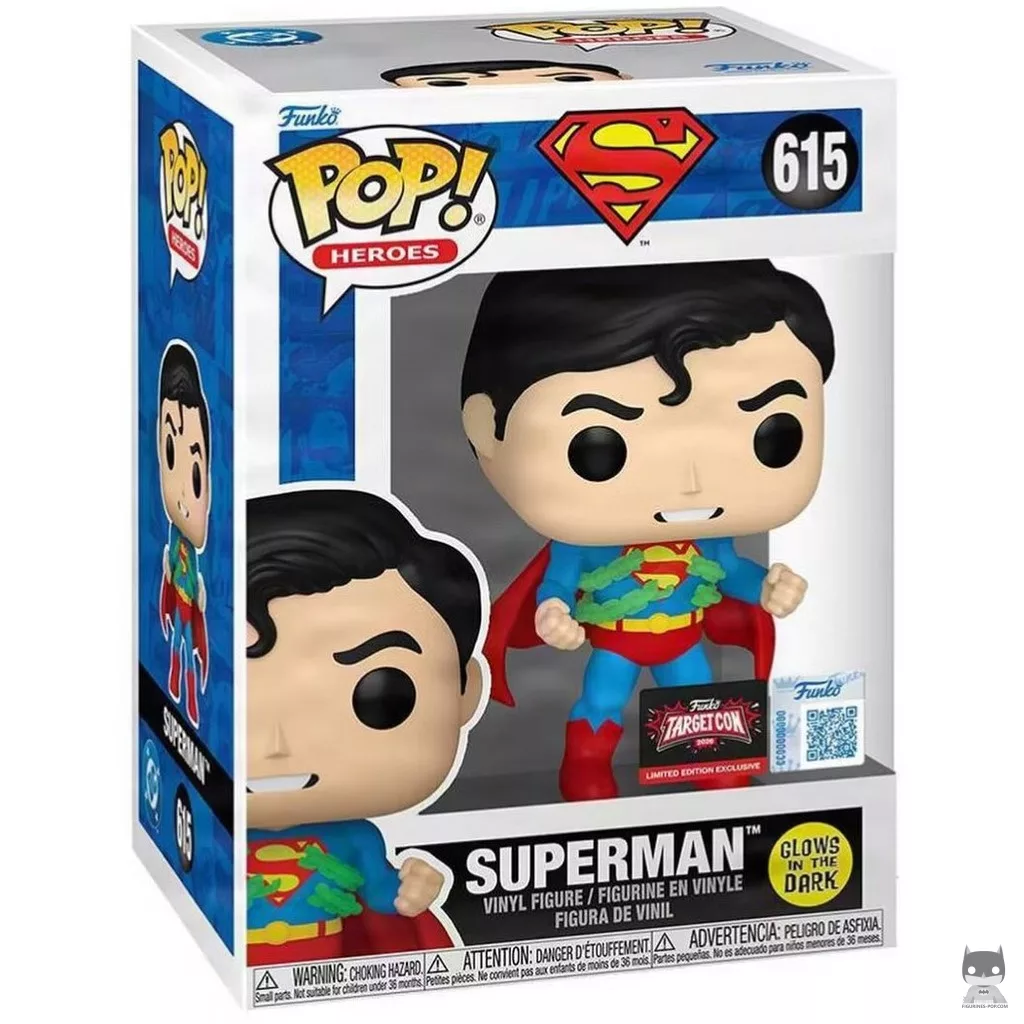 Figurine Funko POP Superman (Glow in the Dark) avec boîte