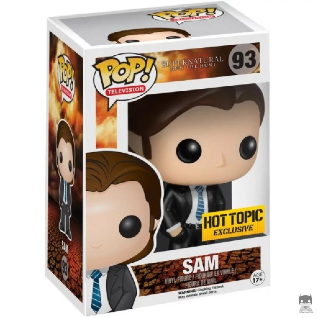 Figurine Funko POP Sam Winchester en tenue d'inflitration avec boîte