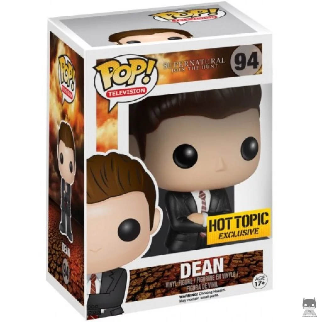 Figurine Funko POP Dean Winchester en tenue d'inflitration avec boîte