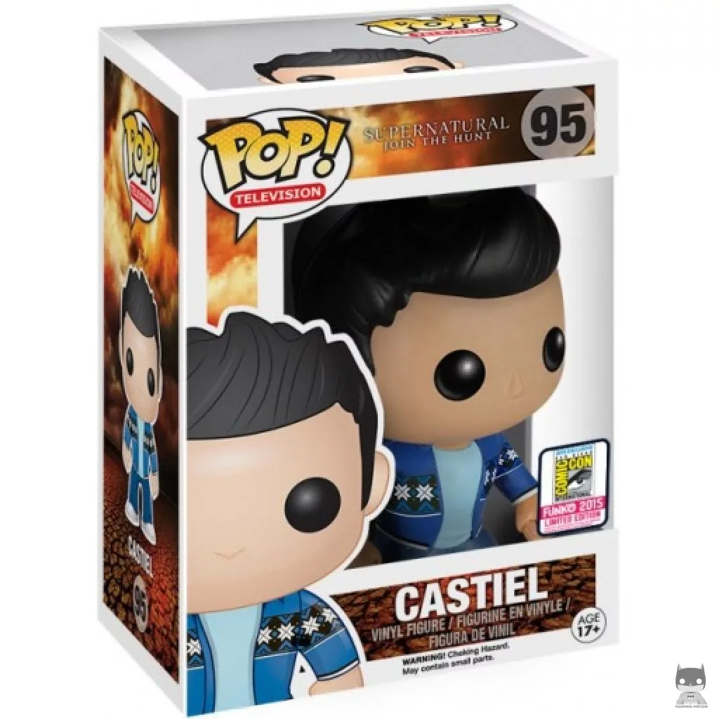 Figurine Funko POP Castiel en pull avec boîte