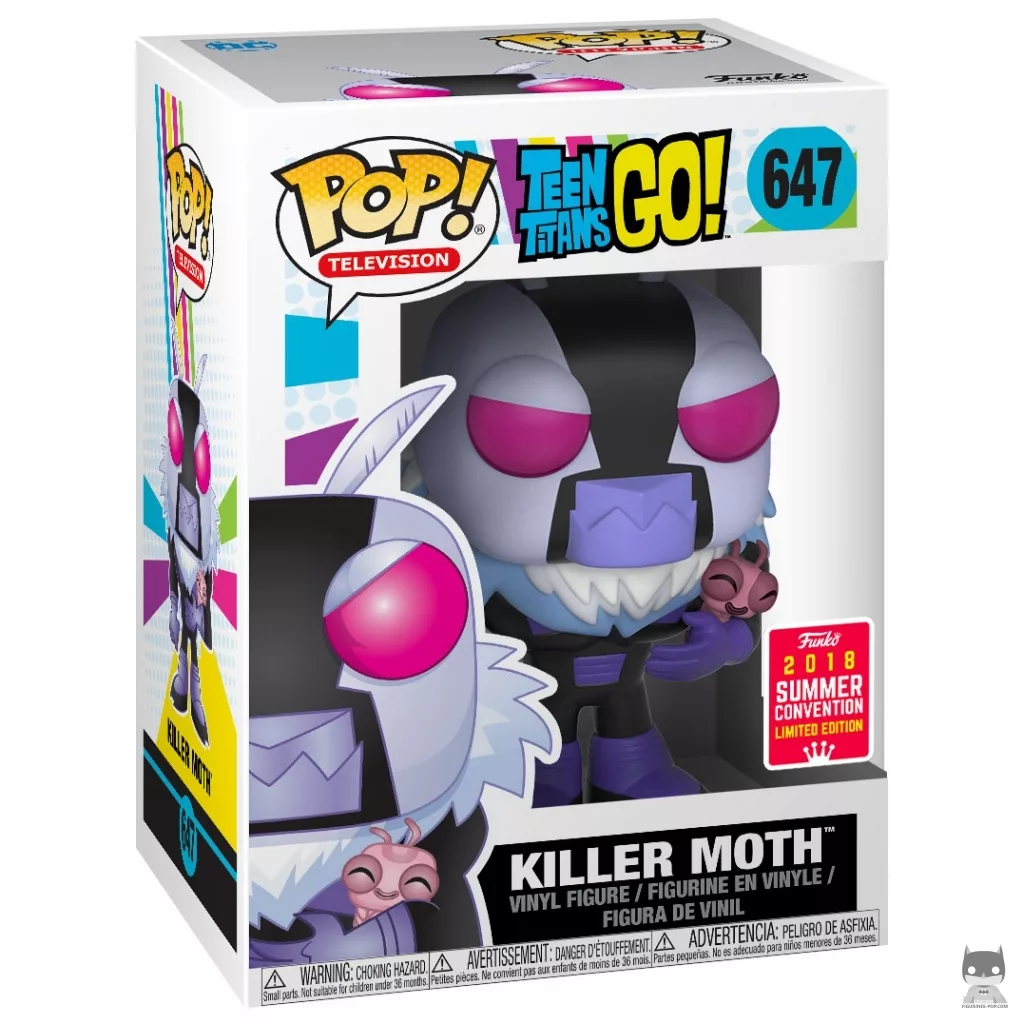 Figurine Funko POP Killer Moth avec boîte
