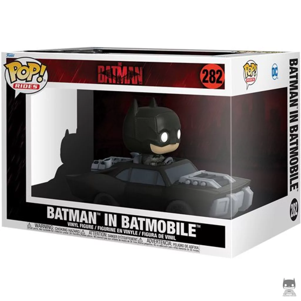 Figurine Funko POP Batman dans Batmobile avec boîte