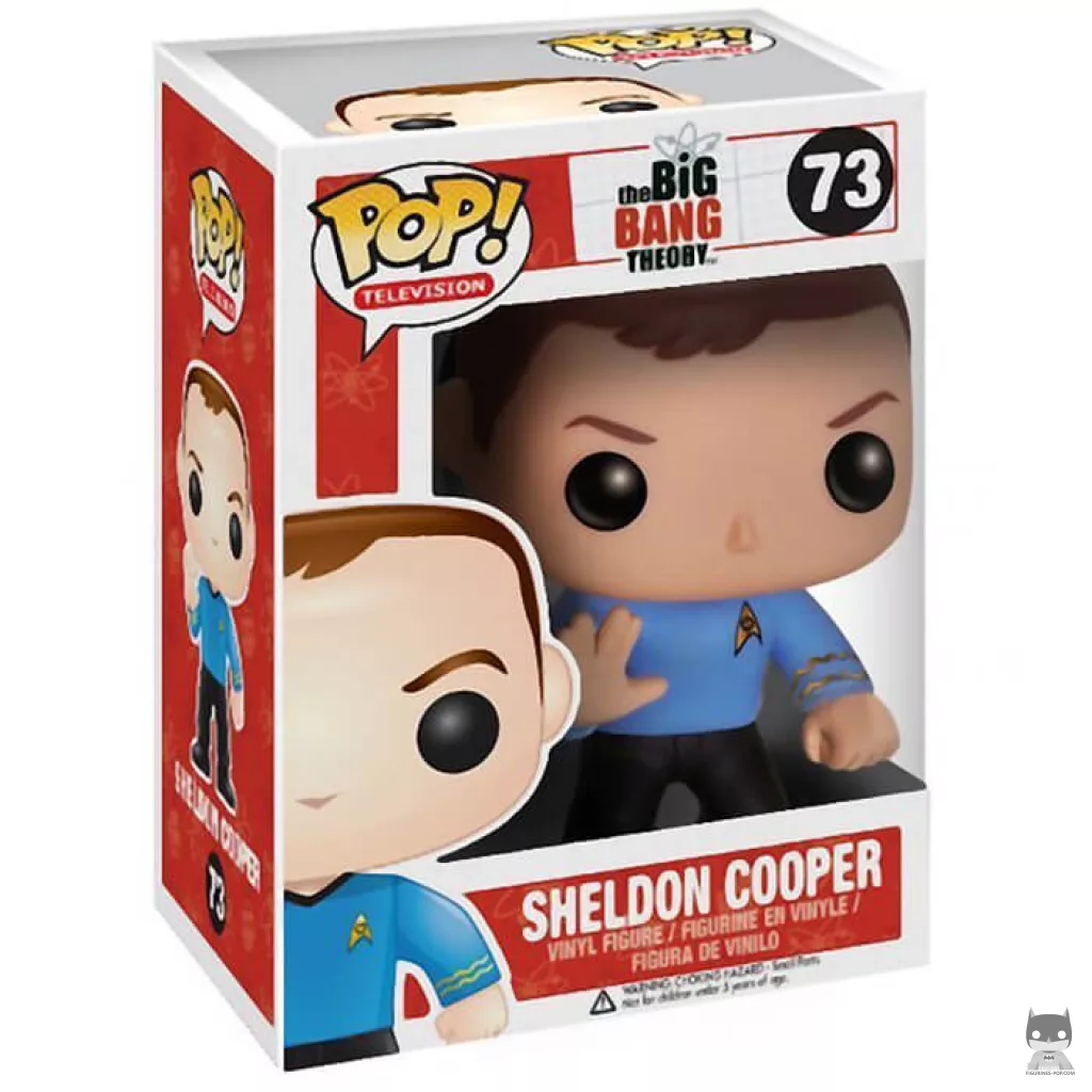 Figurine Funko POP Sheldon Cooper (Star Trek) avec boîte