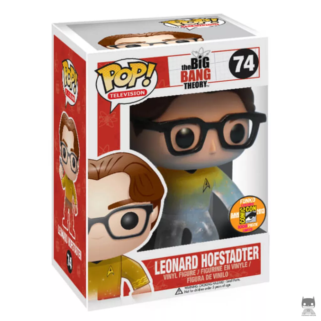 Figurine Funko POP Leonard Hofstadter (Star Trek) (disparaissant) avec boîte