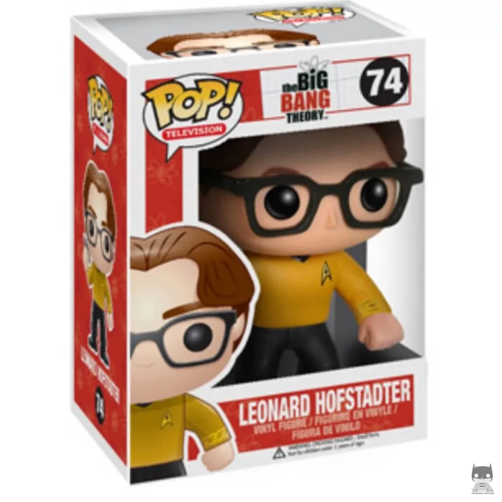 Figurine Funko POP Leonard Hofstadter (Star Trek) avec boîte