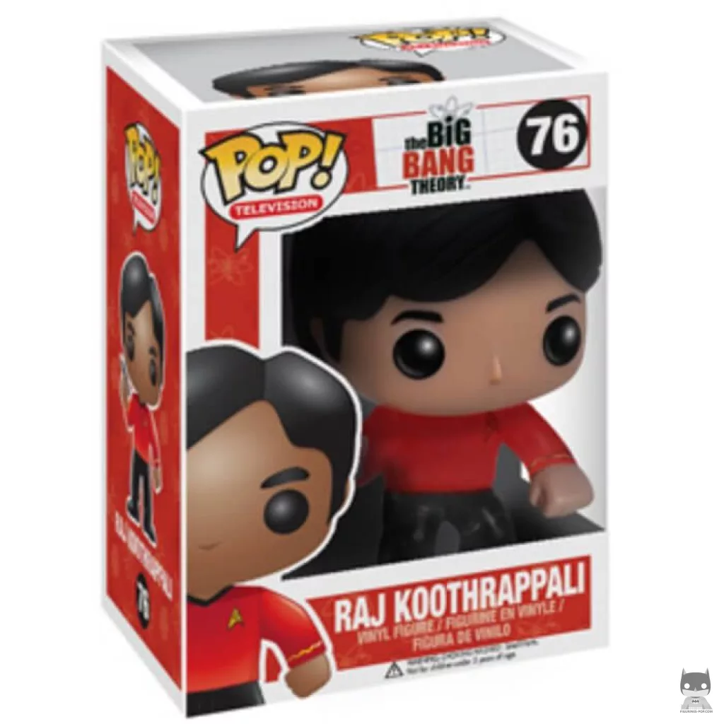 Figurine Funko POP Raj Koothrappali (Star Trek) avec boîte