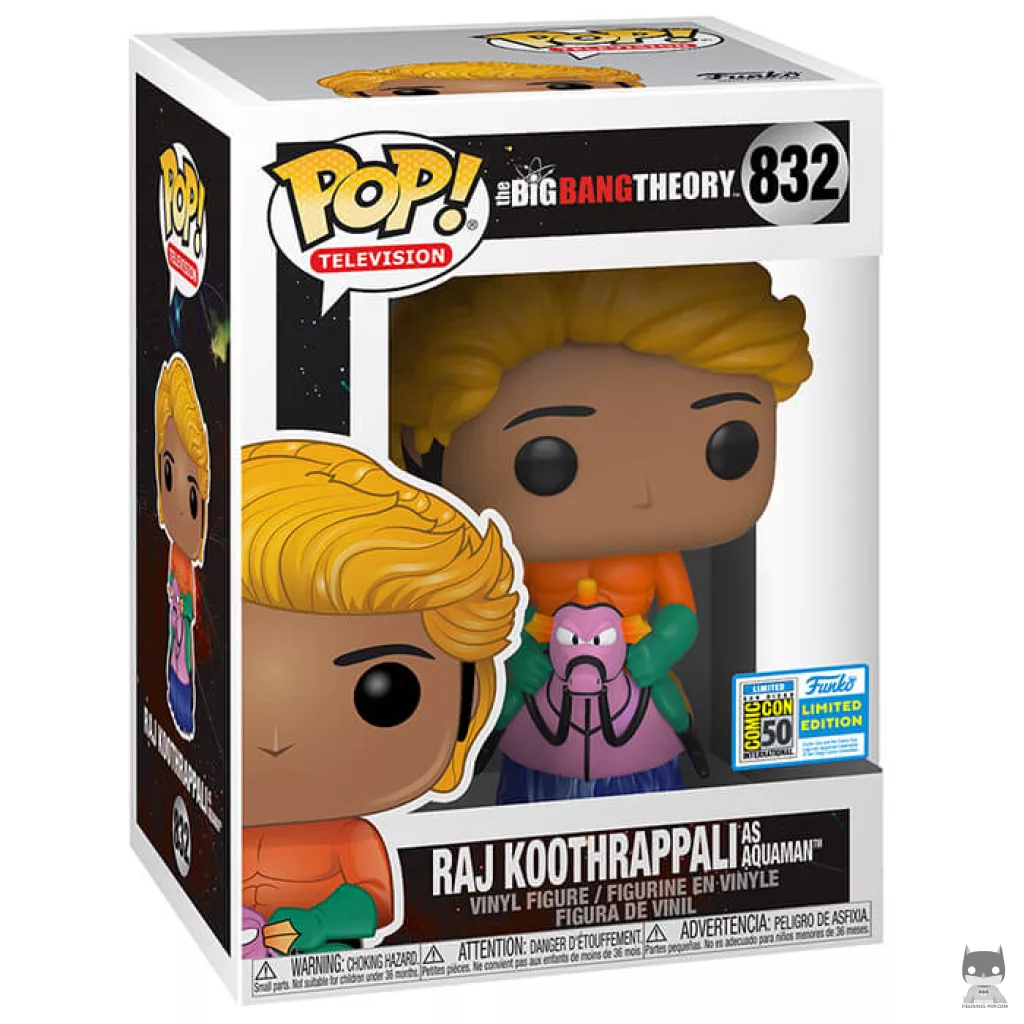 Figurine Funko POP Raj Koothrappali en Aquaman avec boîte