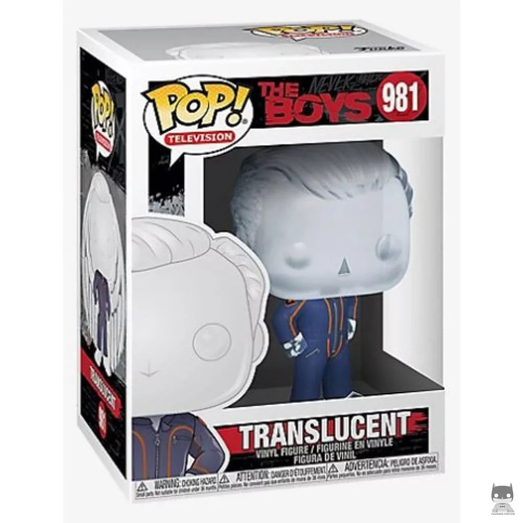 Figurine Funko POP Translucide (Clear) avec boîte