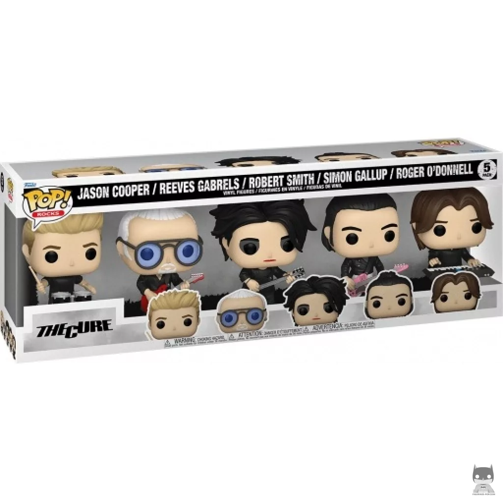 Figurine Funko POP Jason Cooper, Reeves Gabrels, Robert Smith, Simon Gallup & Roger O'Donnell avec boîte