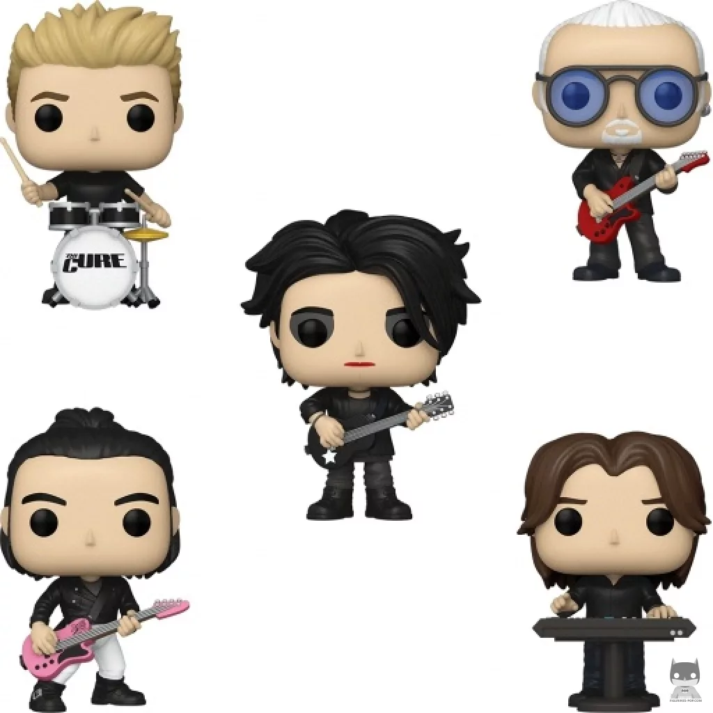 Figurine Funko POP Jason Cooper, Reeves Gabrels, Robert Smith, Simon Gallup & Roger O'Donnell (The Cure)