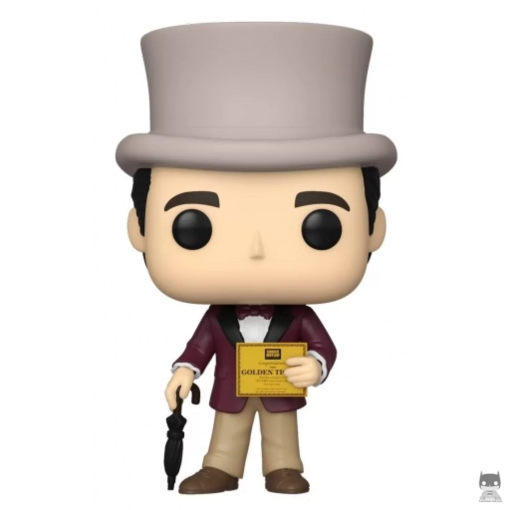 Figurine Funko POP Michael avec Ticket d'Or (The Office)