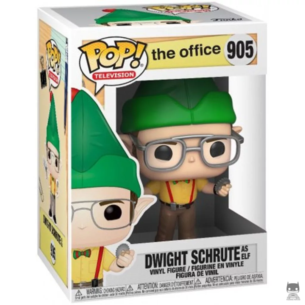 Figurine Funko POP Dwight Schrute en Elfe avec boîte