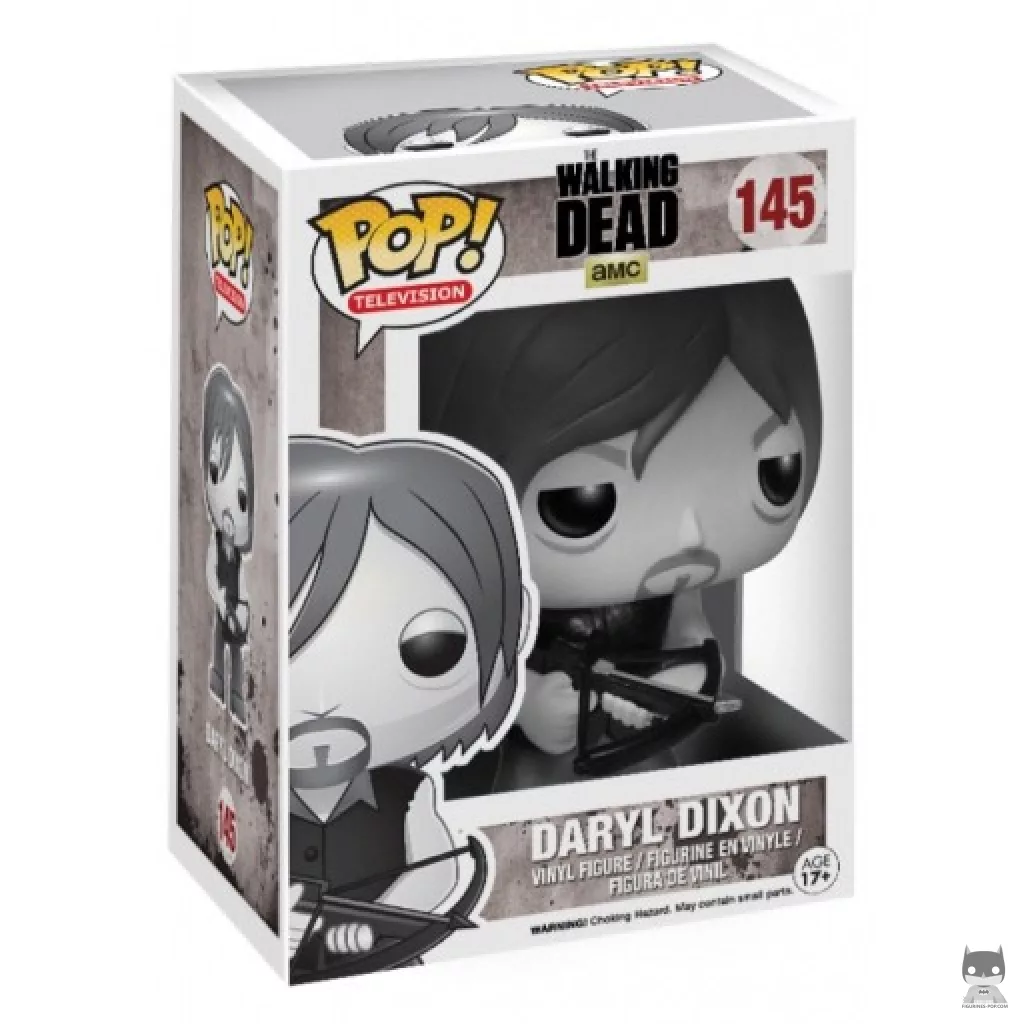 Figurine Funko POP Daryl Dixon (Noir & Blanc) avec boîte