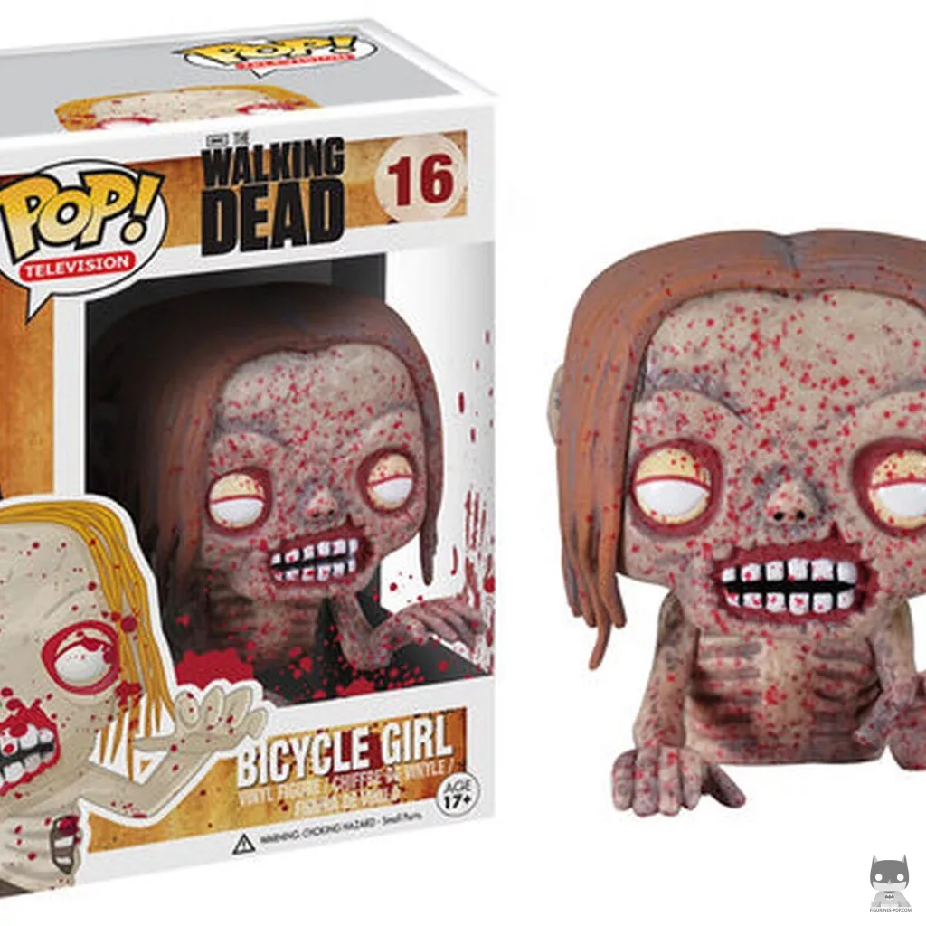 Figurine Funko POP Fillette sur bicylette Walker (Bloody) avec boîte
