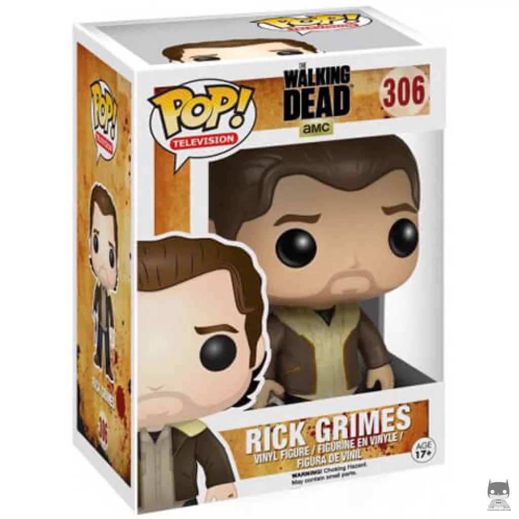 Figurine Funko POP Rick Grimes avec boîte