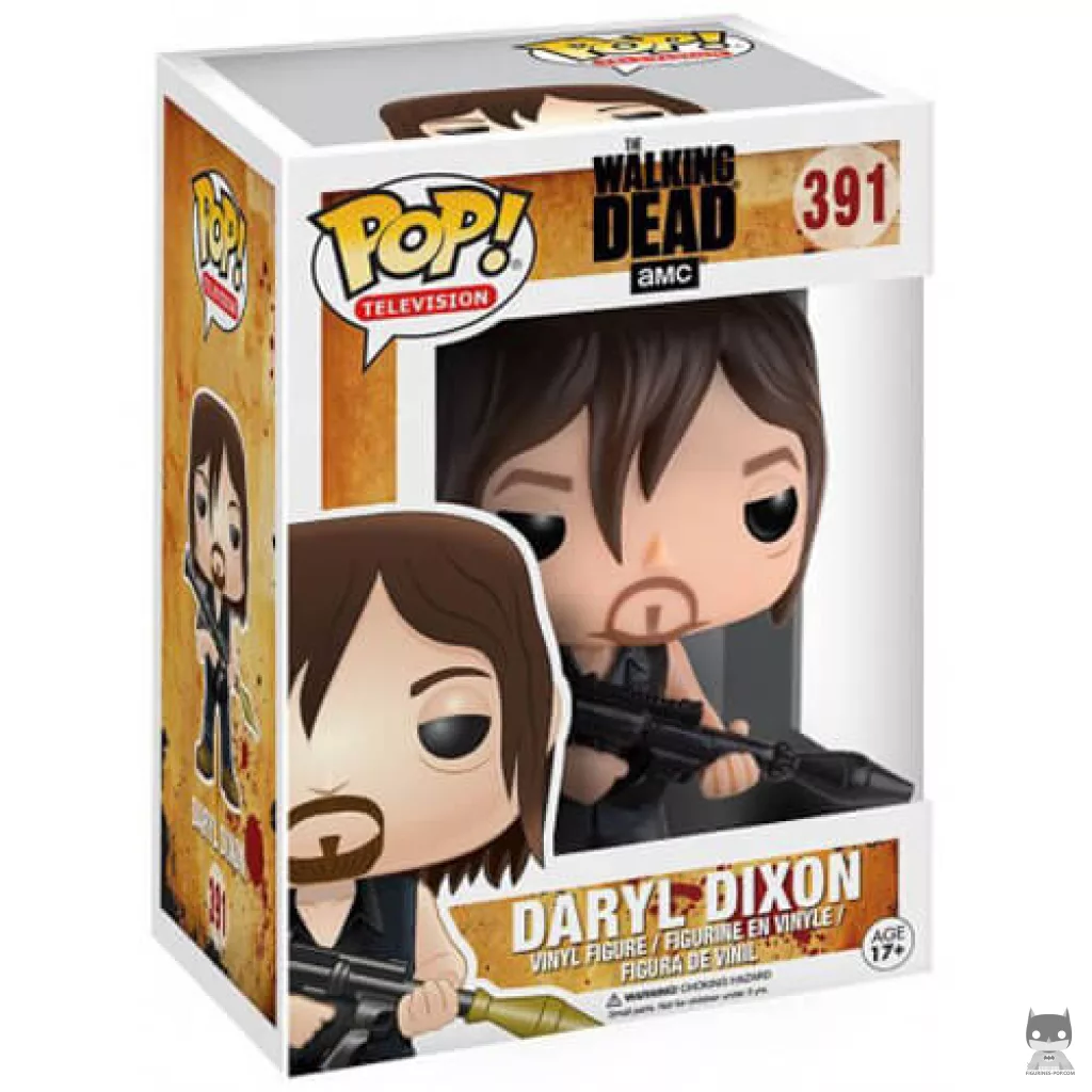 Figurine Funko POP Daryl Dixon avec lance roquettes avec boîte