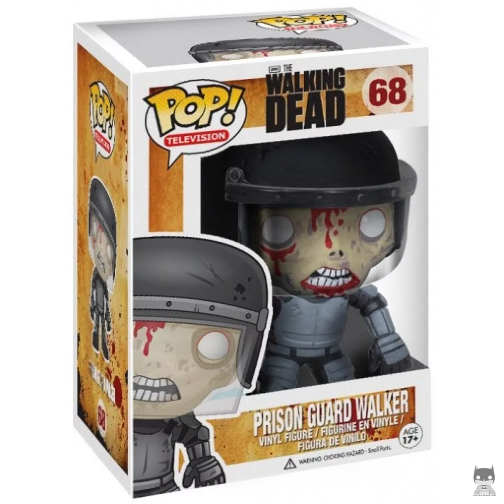 Figurine Funko POP Walker in prison yard avec boîte