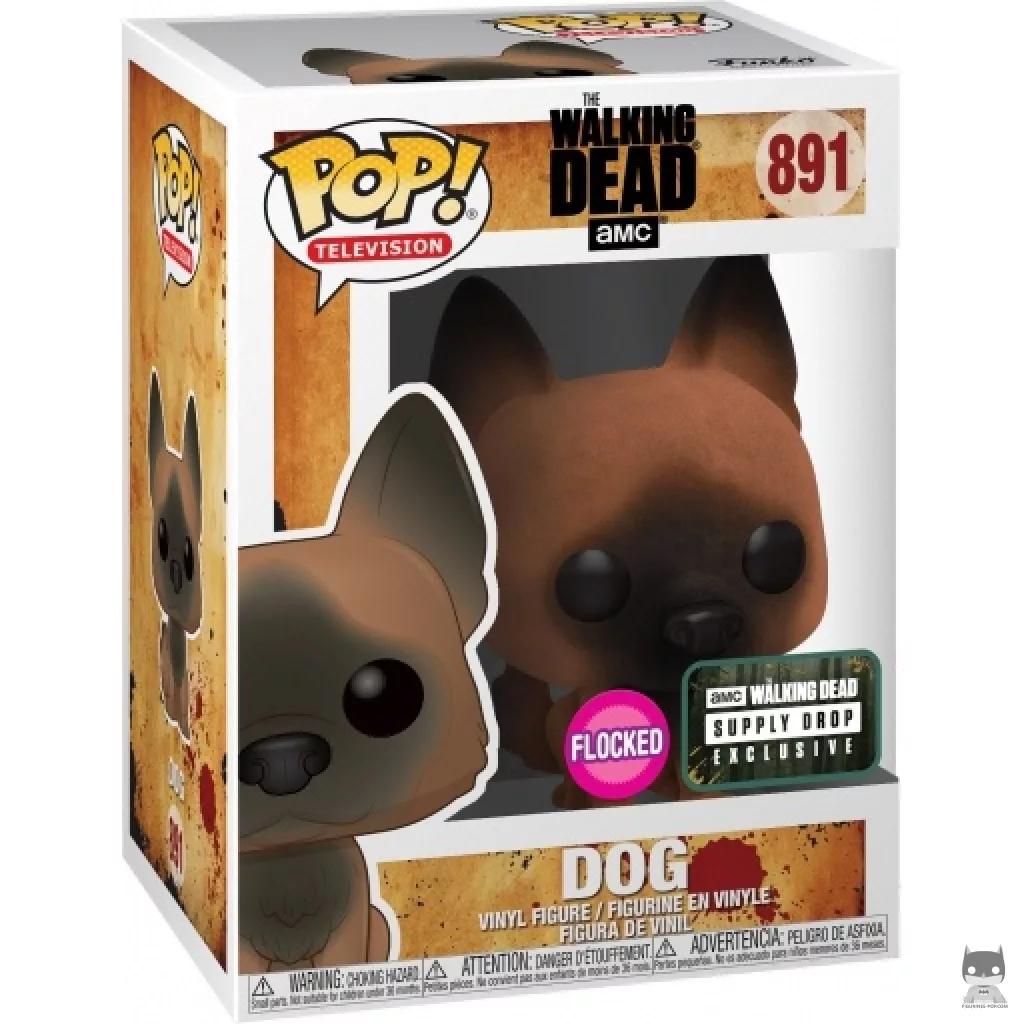 Figurine Funko POP Chien (Flocked) avec boîte
