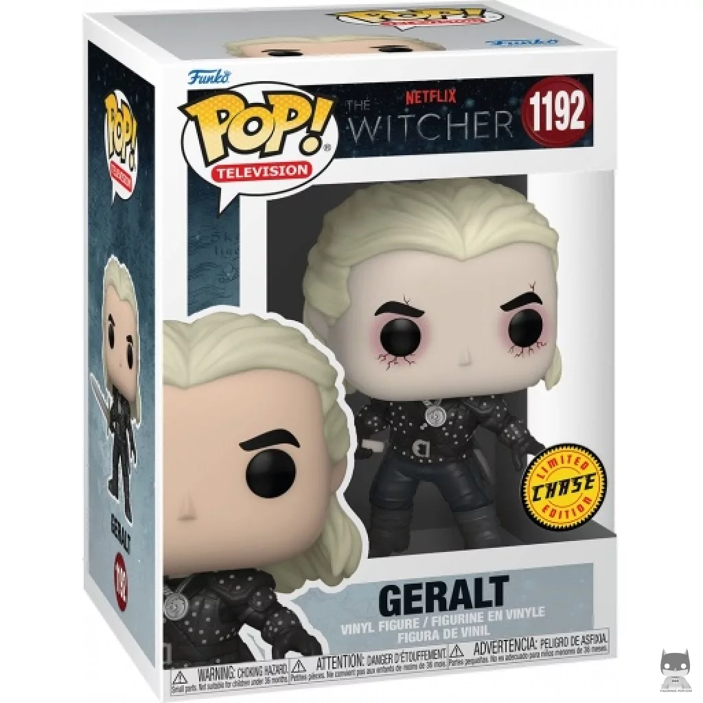 Figurine Funko POP Geralt (Chase) avec boîte