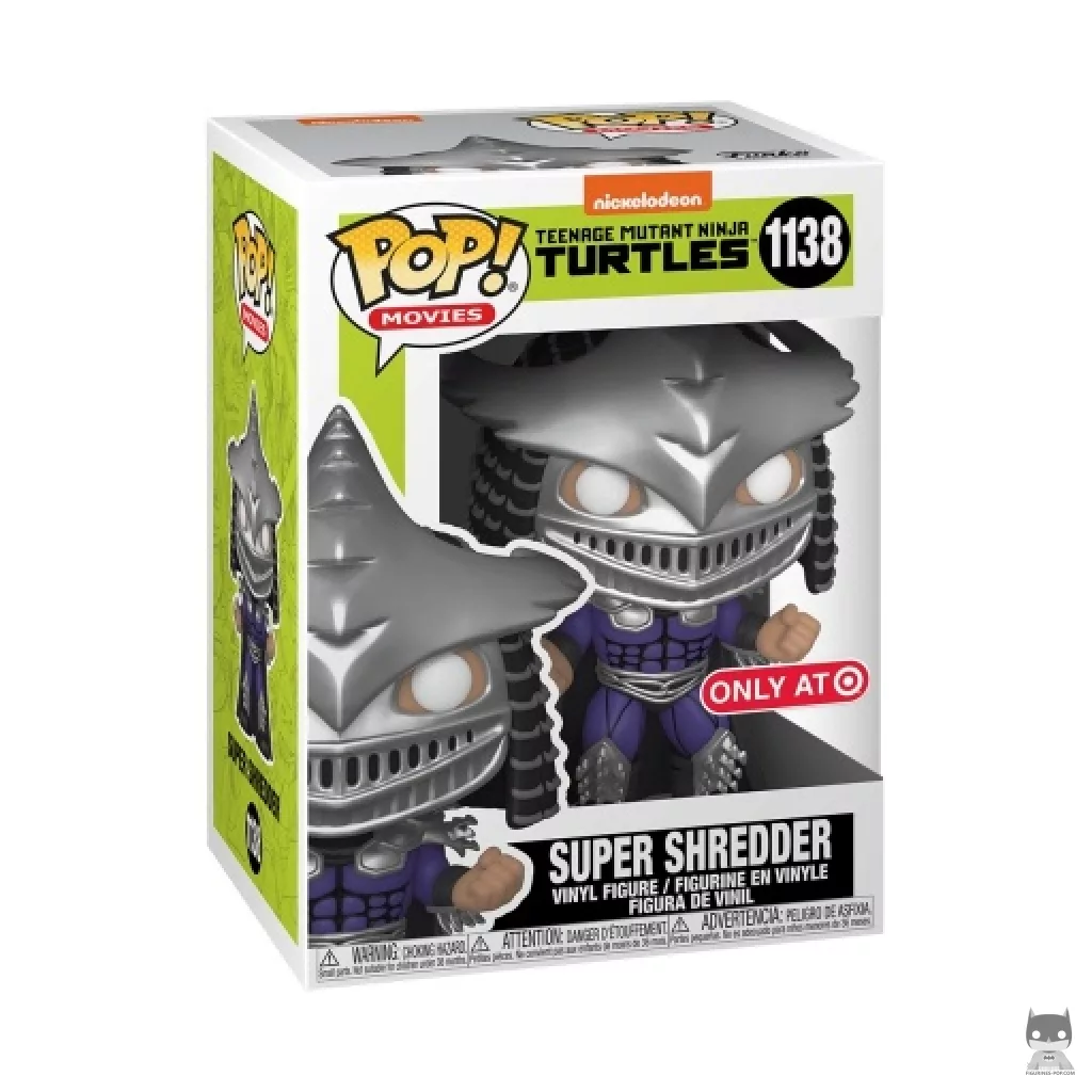 Figurine Funko POP Super Shredder (Metallic) avec boîte