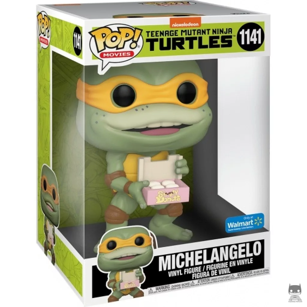 Figurine Funko POP Michelangelo avec Donuts (Supersized) avec boîte