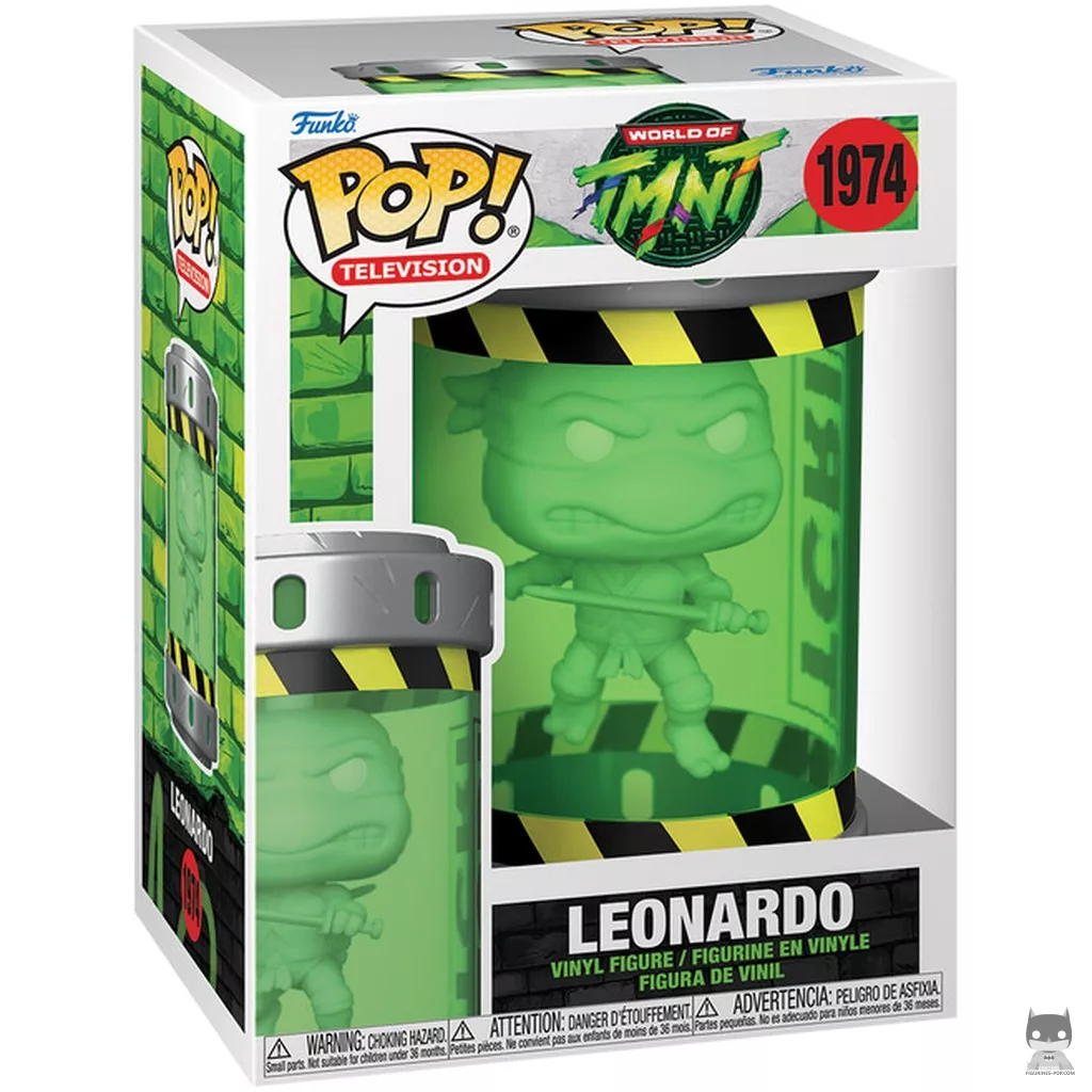Figurine Funko POP Leonardo (Canister mutagène) avec boîte