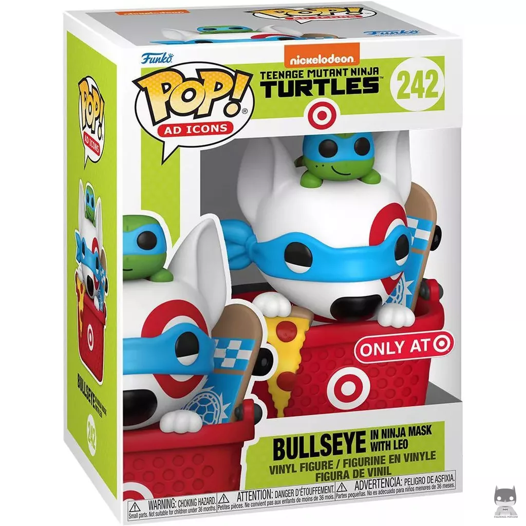 Figurine Funko POP Target Bullseye en masque de ninja avec Léo avec boîte