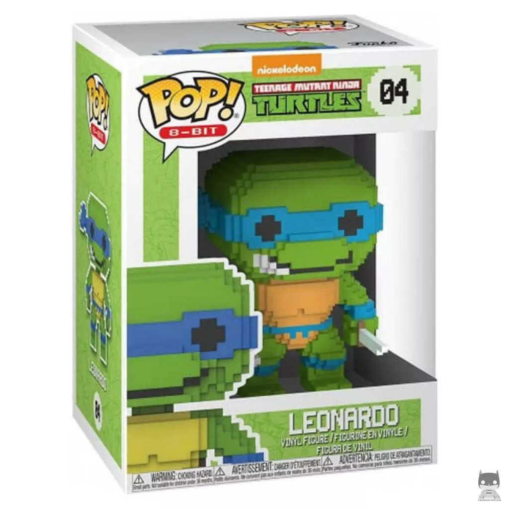 Figurine Funko POP Leonardo (8-bit) avec boîte
