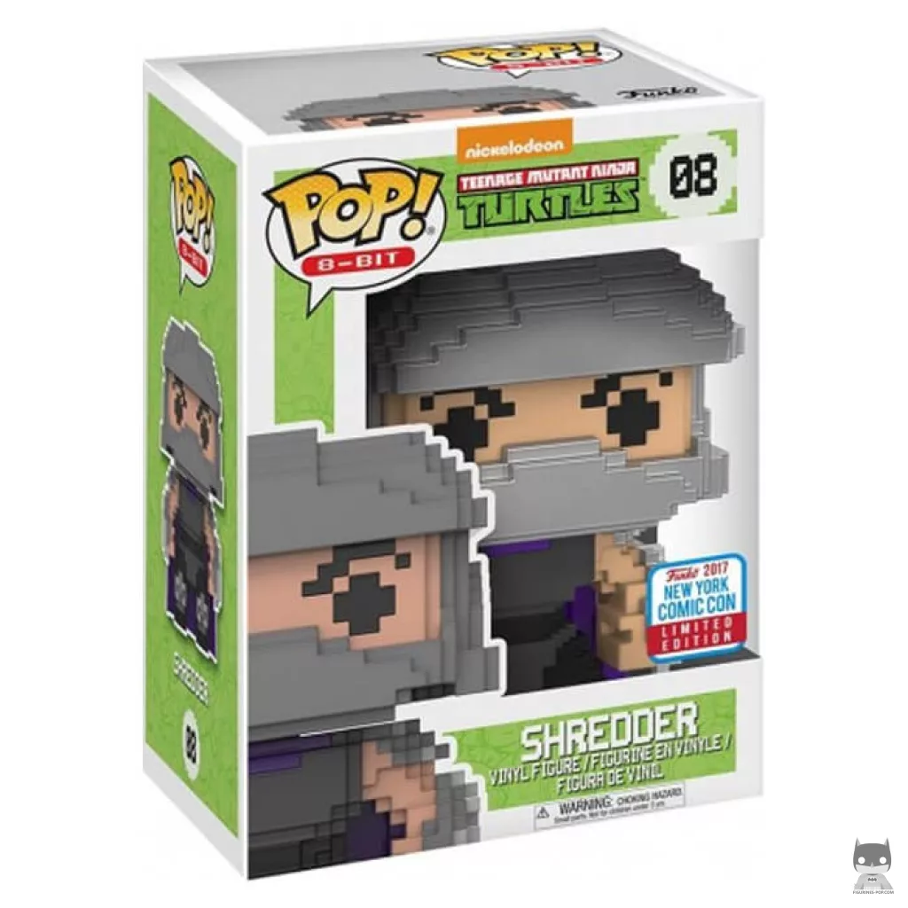 Figurine Funko POP Shredder (8-bit) avec boîte