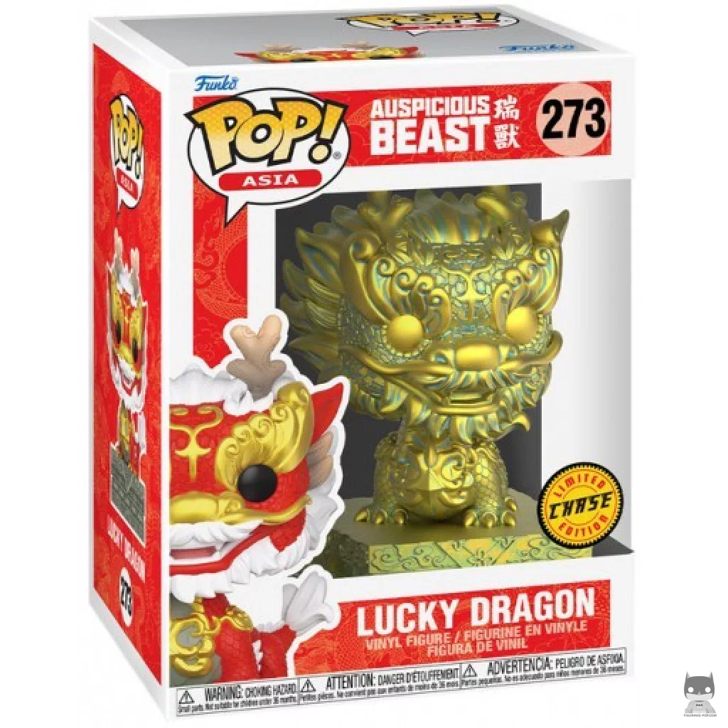 Figurine Funko POP Dragon Chanceux (Chase) avec boîte