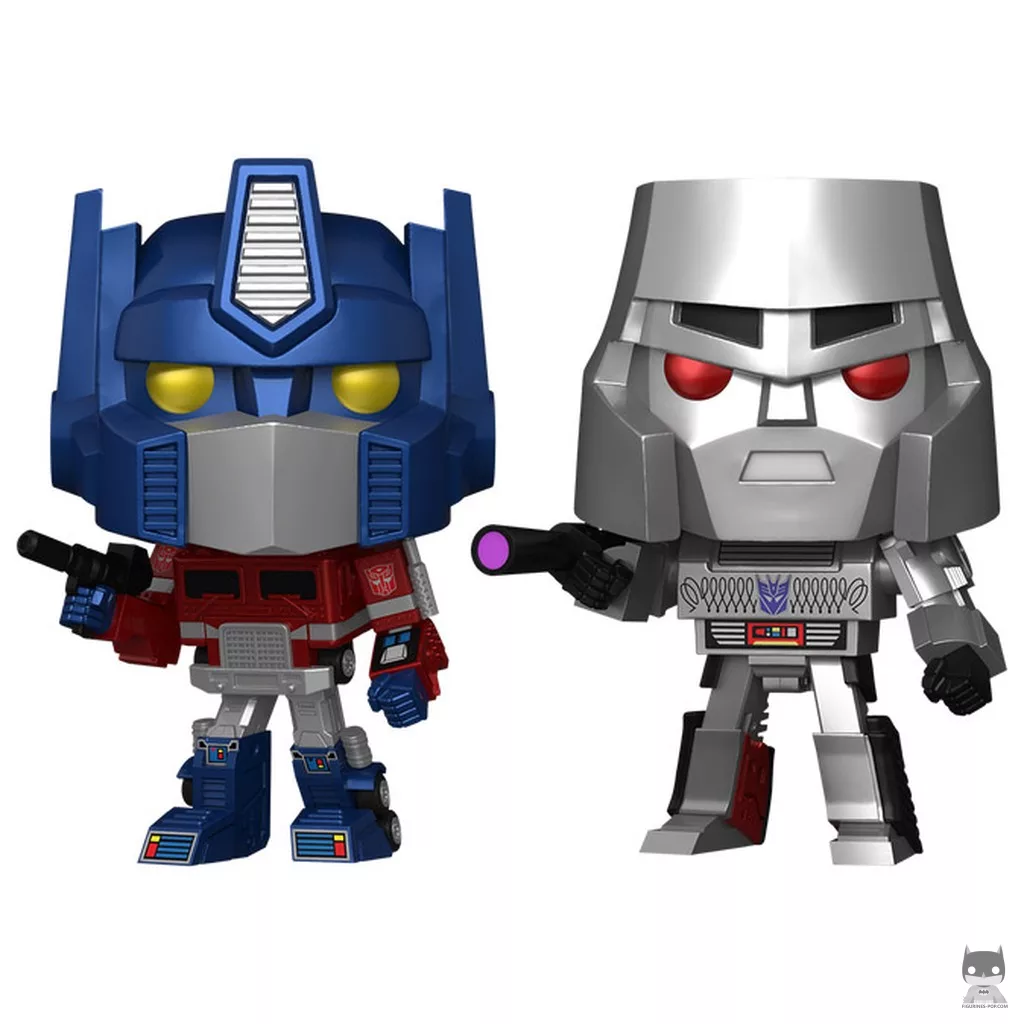 Figurine Funko POP Optimus Prime & Megatron (Metallic) (Transformers)