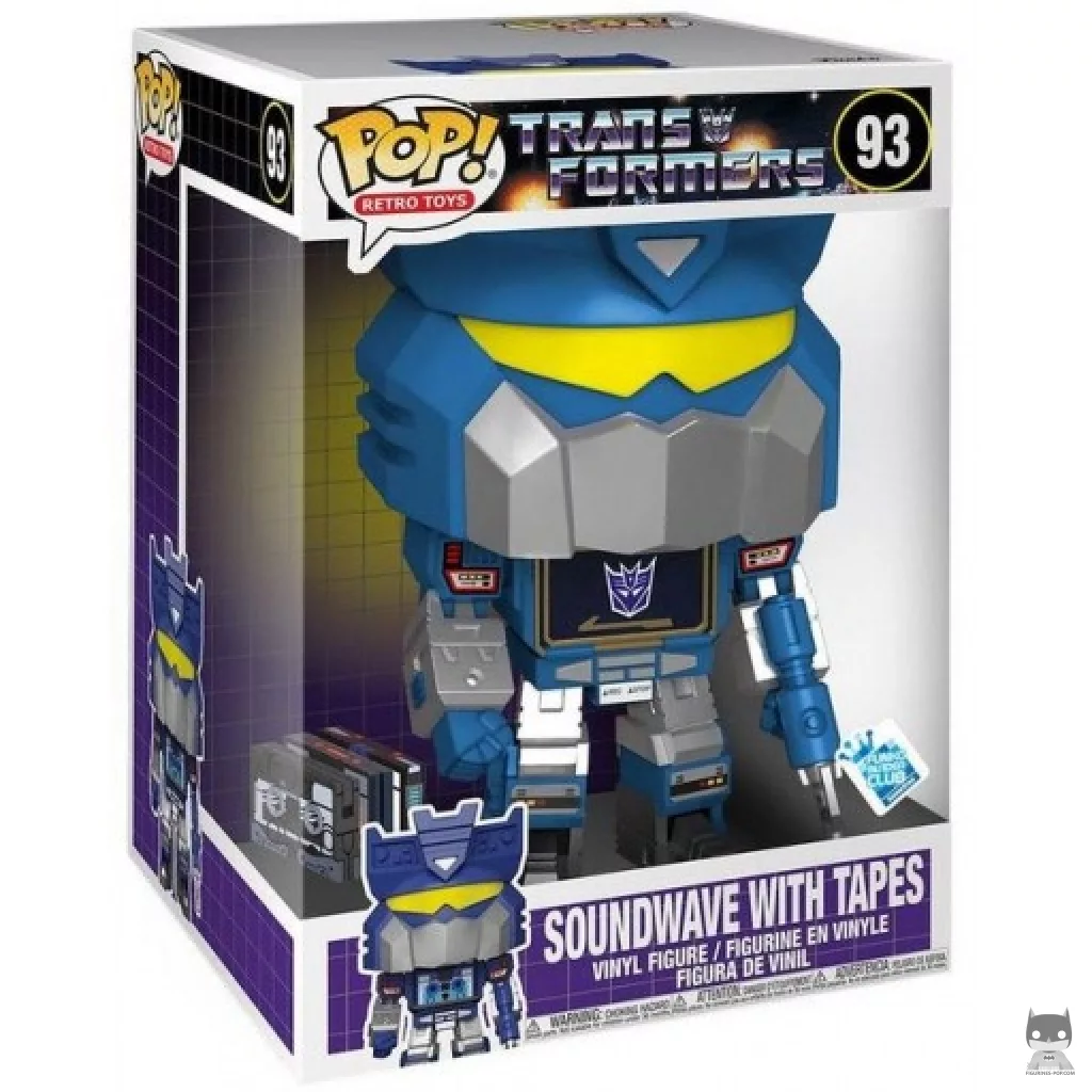 Figurine Funko POP Soundwave with Tapes (Supersized) avec boîte