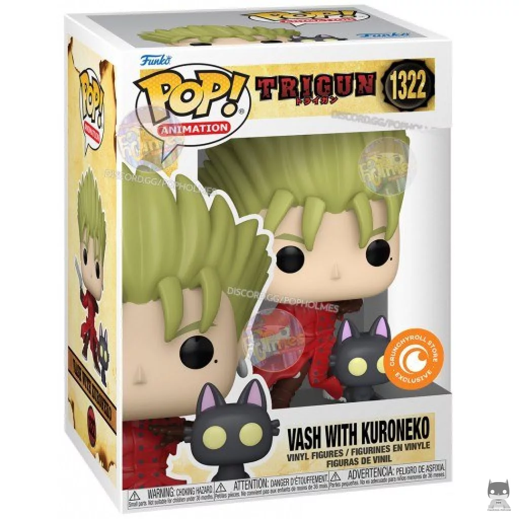 Figurine Funko POP Vash avec Kuroneko avec boîte