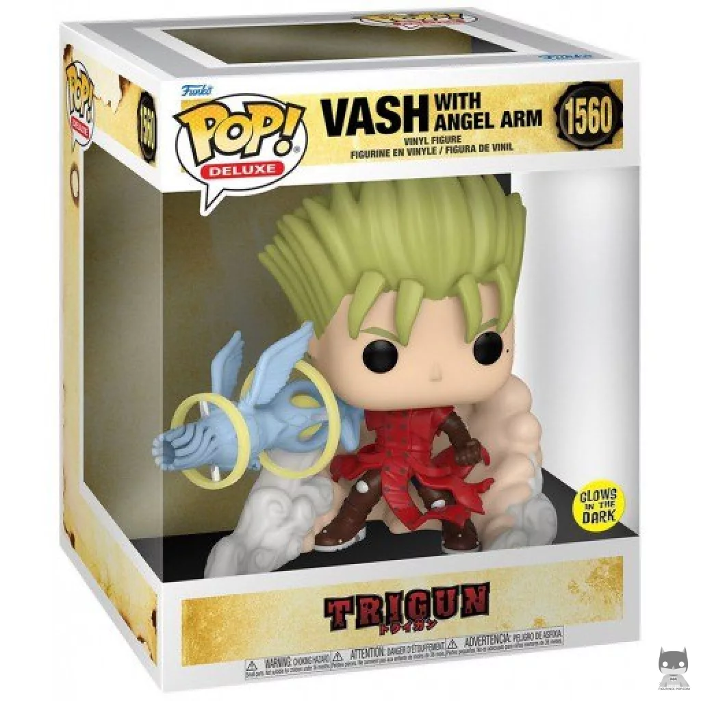 Figurine Funko POP Vash avec Angel Arm (Glow in the Dark) avec boîte