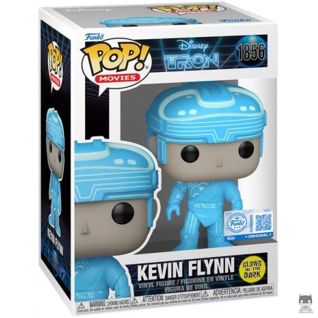 Figurine Funko POP Kevin Flynn (Glow in the Dark) avec boîte