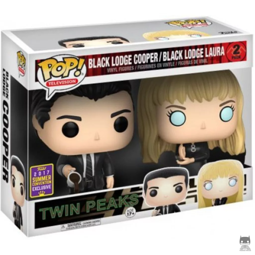 Figurine Funko POP Black Lodge Cooper & Black Lodge Laura avec boîte