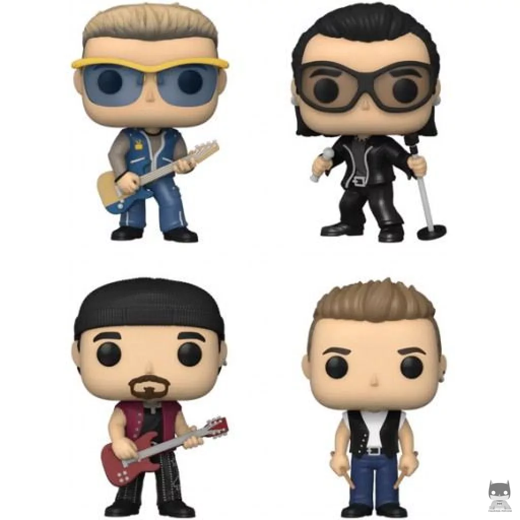 Figurine Funko POP Adam, Bono, The Edge & Larry (U2 ZooTv)