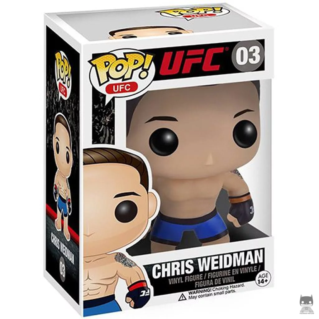 Figurine Funko POP Chris Weidman avec boîte
