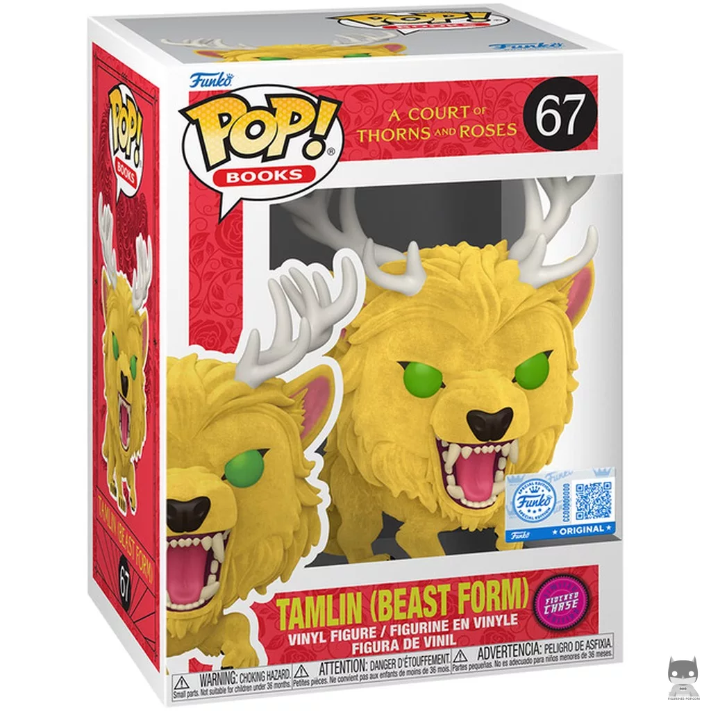 Figurine Funko POP Tamlin (Forme bestiale) (Chase & Flocked) avec boîte