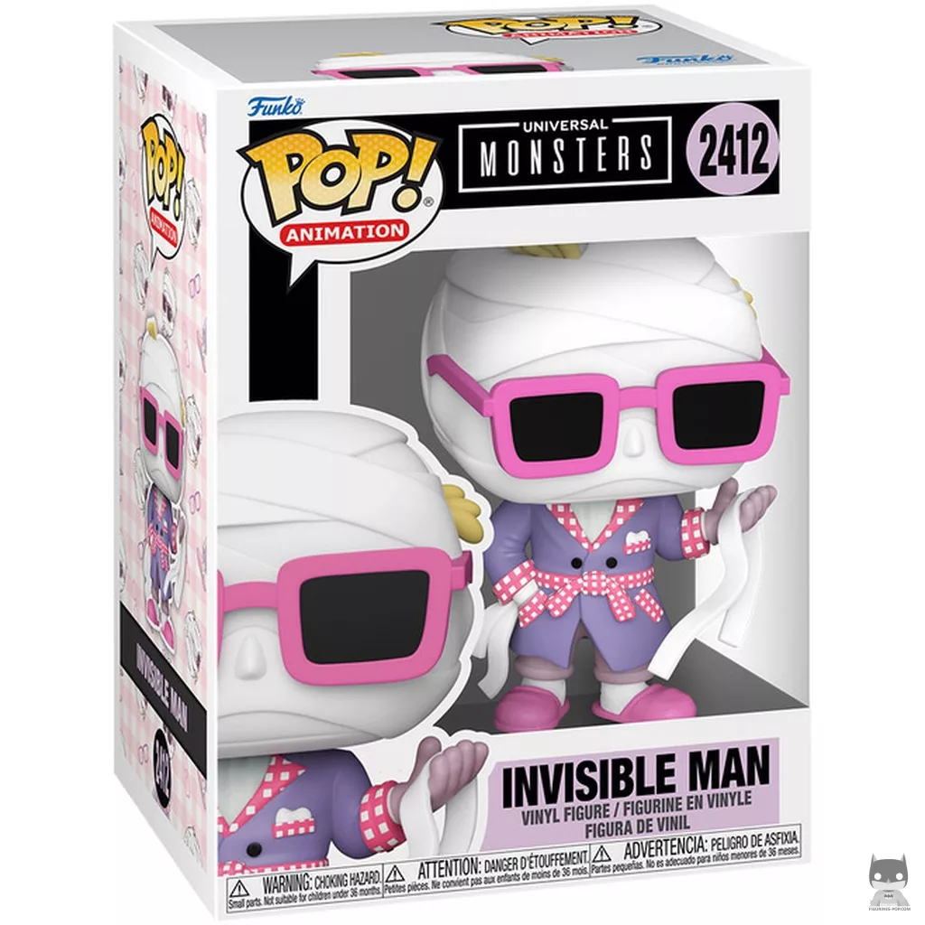 Figurine Funko POP L'Homme invisible (Anime) avec boîte
