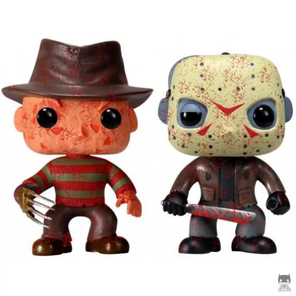 Figurine Funko POP Freddy Krueger & Jason Voorhees (Bloody) (Vendredi 13)