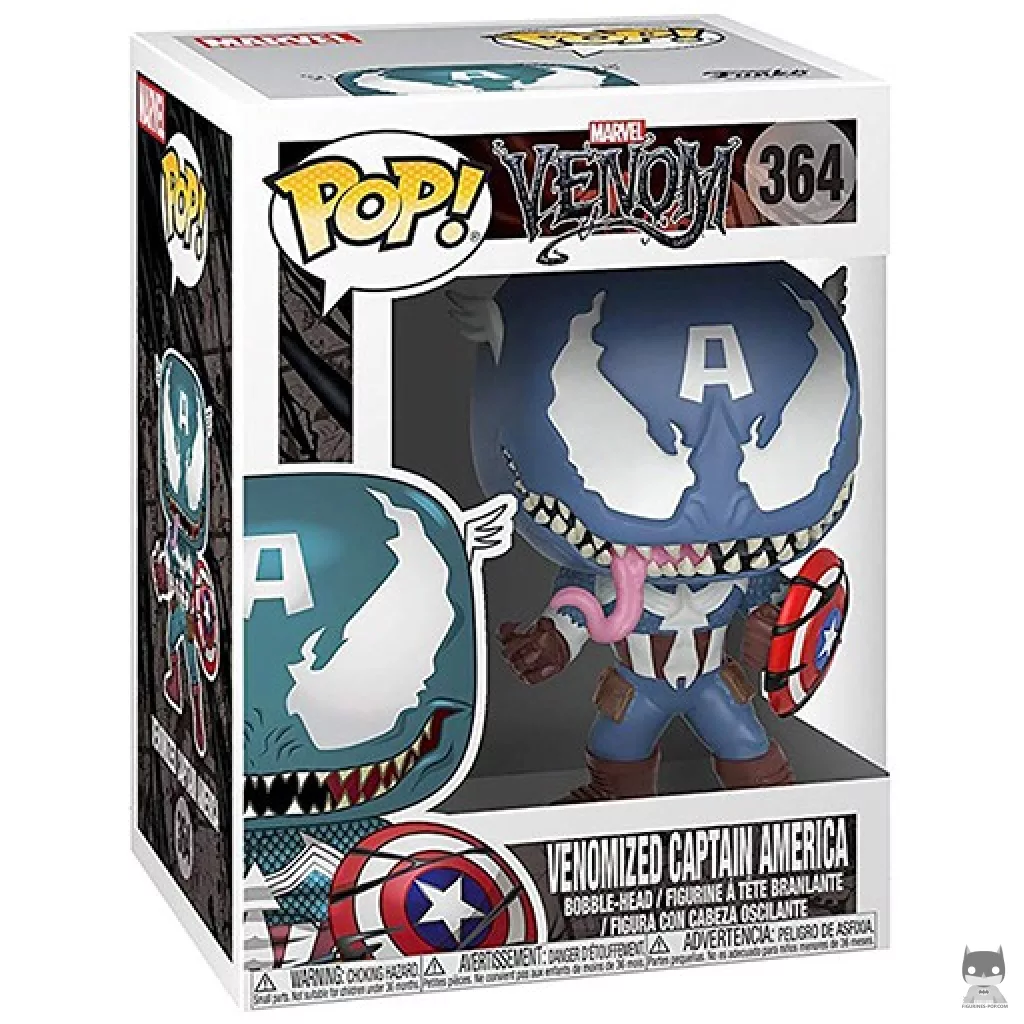 Figurine Funko POP Captain America Venom avec boîte