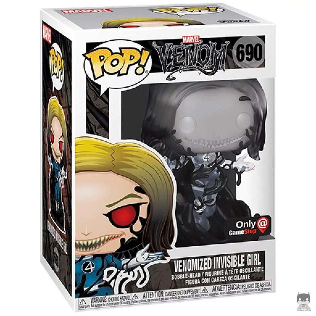 Figurine Funko POP Femme Invisible Venom (Translucent) avec boîte