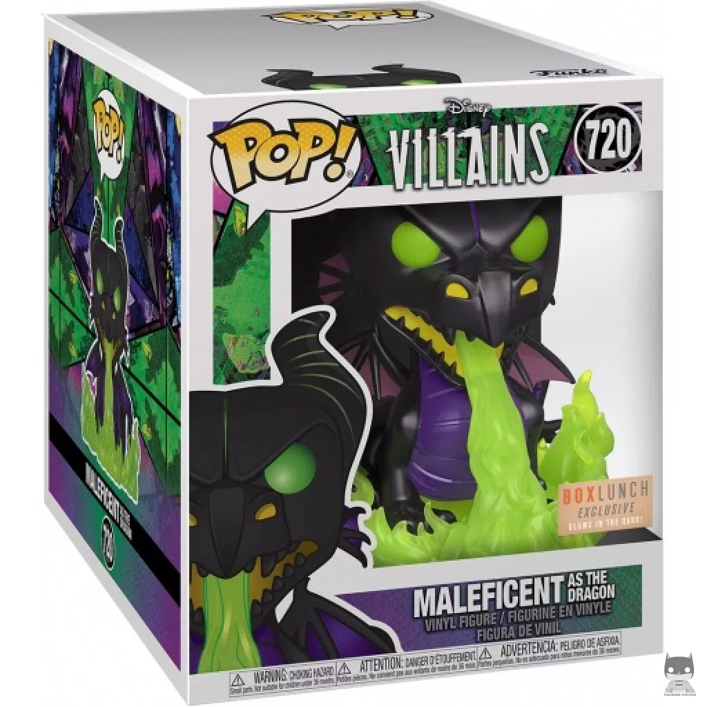Figurine Funko POP Maléfique en Dragon (Metallic) avec boîte