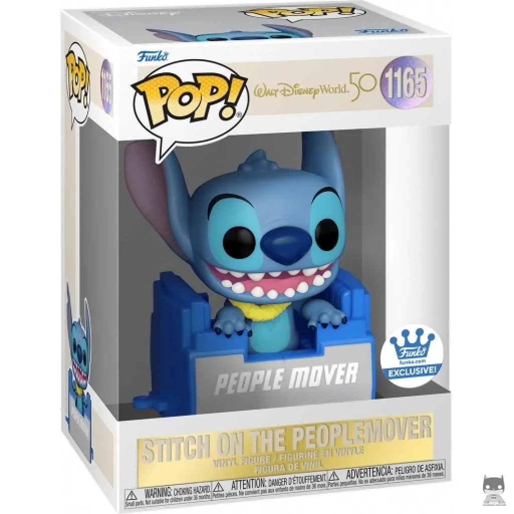 Figurine Funko POP Stitch dans l'Attraction Peoplemover avec boîte