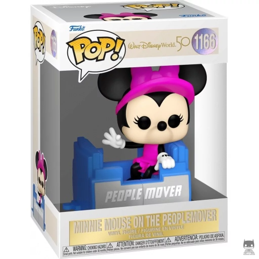 Figurine Funko POP Minnie Mouse dans l'Attraction Peoplemover avec boîte