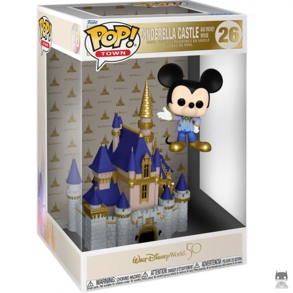 Figurine Funko POP Château de Cendrillon & Mickey Mouse avec boîte